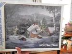 White Mountain 1000 Pc. Puzzle -suppertime By Fred Swan 2001-RARE-NEW Sealed. Fixed Price $12.00.