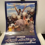 Spuds Mackenzie Bud Light American Football The Original Party Animal Poster. Fixed Price $49.99.