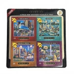 Dowdle 4-PACK Mini Wooden Puzzles American Cities Set 250PC Birch Tray New. Fixed Price $39.99.
