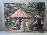 Milton Bradley Alan Maley's Summer Carousel 1500 Piece 23.5" X 31" Puzzle. Fixed Price $24.99.