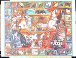 The World Of Cats 1000 Piece Jigsaw Puzzle White Mountain Brand New Sealed. Fixed Price $36.95.