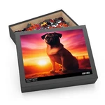 Puzzle, Pug Dog At Sunset, Jigsaw For Adults, Kids, Relaxing. Fixed Price $23.02.