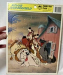 Vintage 1991 Warner Bros. Rover Dangerfield Golden Frame Tray Cardboard Puzzle. Fixed Price $5.00.