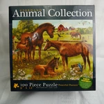 Karmin Giordano Peaceful Pasture Animal Collection 100 Piece Puzzle Horses. Fixed Price $7.99.