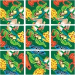 Dazzle Scramble Squares Frogs Puzzle Brain Teaser Beautiful Artwork. Fixed Price $14.98.