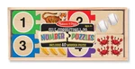 Melissa & Doug - Self Correcting Wooden Number Puzzles With Storage Box (40 Pie. Fixed Price $17.99.