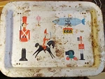 Vintage Babes Toyland Folding Tv/television Tray/table 1961 Disney Rustic. Fixed Price $19.95.