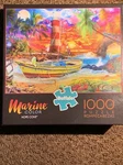 Buffalo Games Jigsaw Puzzle Marine Color Boat Lighthouse Sunse 1000 Pc W/poster. Fixed Price $10.00.