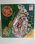 King Of Clubs Shaped Jigsaw Puzzle 500 Pc Golf Themed Cork Backed Punzle. Fixed Price $16.99.