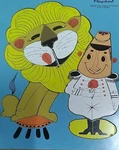 Vtg Playskool Happy Lion Tamer 18 Pcs Wooden Puzzle Icecream Circus #330-26 Nice. Fixed Price $12.99.
