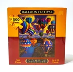 Eric Dowdle Balloon Festival 500 Piece Jigsaw Puzzle 16 X 20 Folk Art Sealed. Fixed Price $12.40.
