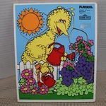 Vintage Playskool Big Bird Sesame Street Wooden Puzzle 9 Pieces Ages 2-5 Usa. Fixed Price $16.16.