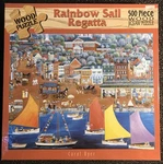 Rainbow Sail Regatta Cork Puzzle Ceaco Carol Dyer Complete 500 Pc Excellent. Fixed Price $12.99.