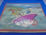 Vtg Walt Disney Mickely Mouse Club Frame Puzzle Donald Duck & Nephews In Boat. Fixed Price $12.50.