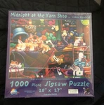 Sunsout 1000 Pc - Midnight At The Yarn Shop Jigsaw Puzzle Jenny Newland New!. Fixed Price $15.00.