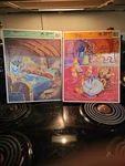 2 Frame-tray Puzzles Beauty & Beast * Snow White Large 14.5". Fixed Price $12.00.