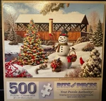 Countryside Christmas Alex Giana Large Format 500 Bits And Pieces Puzzle. Fixed Price $6.40.
