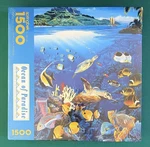 1500 Piece Springbok Hallmark Puzzle 28 3/4" X 36" Ocean Of Paradise Sealed. Fixed Price $13.49.