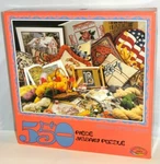 Needlepoint Little Help? Jigsaw Puzzle 550 Pcs Ceaco #2315-4 1995. Fixed Price $11.04.