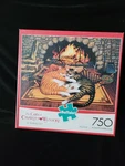 Buffalo Games The Cats Of Charles Wysocki All Burned Out 750 Piece.... Fixed Price $14.99.