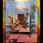 Black Cat Stalker Jigsaw Puzzle Vintage Angelfish Kitten Aquarium Tierney. Fixed Price $63.99.
