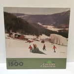 Springbok Puzzle Country Christmas 1500 Piece New Winter Holiday Snow Mountains. Fixed Price $22.71.