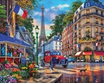 Majestic By Springbok 1000 Piece Jigsaw Puzzle Paris Street Life - Made In.... Fixed Price $17.99.