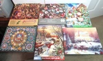 Lot 6 Christmas Complete 500 Pc Puzzles Santa's Workshop Kinkade Gnome Snowman. Fixed Price $42.00.
