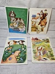 Vintage Playskool Tray Puzzles 4 Golden Press-poky Little Puppy-dogs. Fixed Price $17.00.