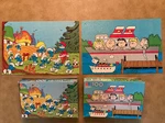 Vintage Peanuts/smurfs Milton Bradley Puzzles 100 Pc Boxed 16X11 4382-1/4190-1. Fixed Price $19.98.
