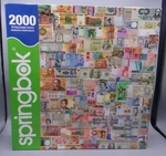 Springbok 2000 Pc Jigsaw Puzzle "color Of Money" World Currency. Fixed Price $14.99.