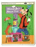 1968 Whitman Frame Tray Puzzle Walt Disney Goofy Mouse Trap 14.5 X 11.5 Vtg. Fixed Price $8.95.