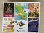 Ceaco 5 Jisgaw Puzzles In 1 Disney Florida New Box!. Fixed Price $20.00.