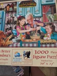 1000 Piece Life Is Better At Grandma's Sunsout Jigsaw Puzzle New Rafael Trujillo. Fixed Price $10.89.