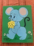 Vtg Playskool Moocher The Mouse Wood Board Puzzle 165-11 Nursery Rhyme. Fixed Price $9.99.