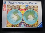 Ravensburger Jigsaw Puzzle 170746 Antique Map 3000 Pieces Old World Euc. Fixed Price $18.00.