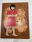 Vintage 1988 Wooden Daniel The Lion Puzzle, 12 Pieces, Judy/instructo. Fixed Price $20.00.