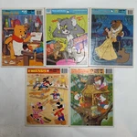 Disney Frame-tray Puzzles Winnie The Pooh Tom & Jerry Beauty And Beast Used. Fixed Price $45.00.