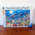 Ravensburger Under The Sea 5000 Piece Jigsaw Puzzle Ocean Scene New 60X40. Fixed Price $89.95.