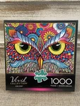 Buffalo Vivid Collection Owl Eyes 1,000 Piece Puzzle, Complete W/ Poster. Fixed Price $6.00.