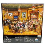 The Saloon Jigsaw Puzzle Lee Dubin Sunsout 1000 Piece Oversized 27X35 Wild West. Fixed Price $39.97.