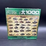 1000 Piece Jigsaw Puzzle World War Ii Tanks Eurographics Usa Military New In Box. Fixed Price $30.00.