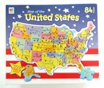 Map Of The United States 84 Piece Jigsaw Puzzle Milton Bradley 2002 Complete. Fixed Price $16.99.