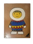 Ravensburger Spiele Wooden Jigsaw Puzzle Eskimo 1960'S. Fixed Price $16.95.