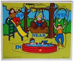 Playground Fun; Piece Pegged Wooden Tray Puzzle No. 385-04 (playskool; 1987). Fixed Price $14.95.