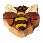 Bee - Wooden Puzzle Box Intarsia Decorative Jewelry Trinket. Fixed Price $33.88.