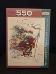 Spilsbury 550 Puzzle Windswept Traveler Santa Clause Peggy Abrams. Fixed Price $25.99.