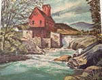 Vtg Gold Seal Water Mill Puzzle - 500 Pieces, Scroll Cut, Whitman, Missing 1. Fixed Price $12.99.