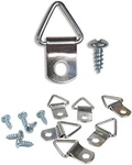 20 Pack Nickel D-ring Picture Hangers With Screws Heavy Duty Frame Hardware. Fixed Price $11.06.
