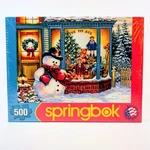 Springbok 500-PIECE Puzzle The Toy Box Christmas Snowman Donna Gelsinger New. Fixed Price $11.99.